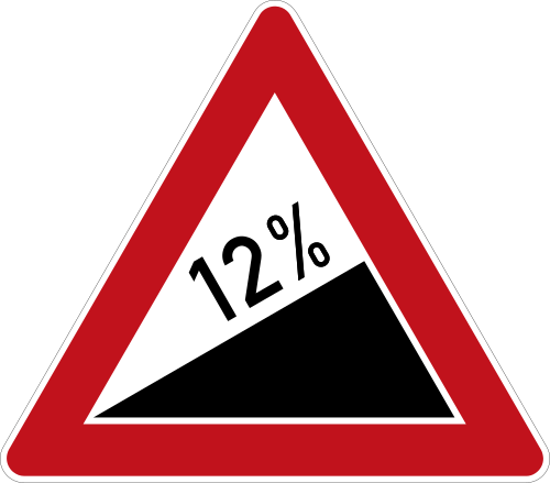 الإشارة 110-12: صعود شديد (12 %)