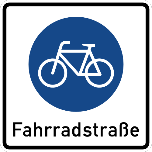 الإشارة 244.1: بداية شارع الدراجات (Fahrradstraße)