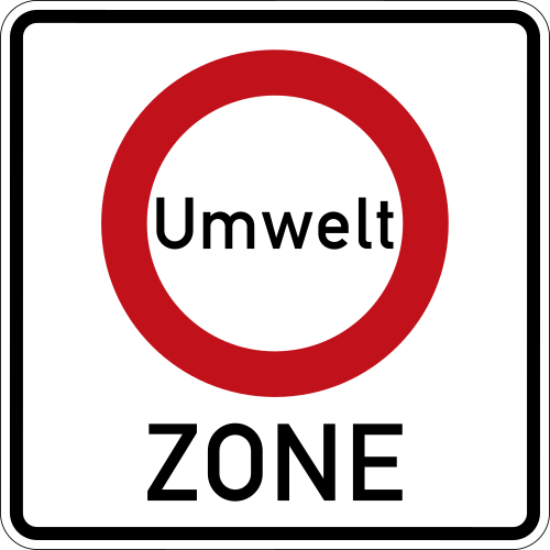 الإشارة 270.1: بداية المنطقة البيئية (Umweltzone)