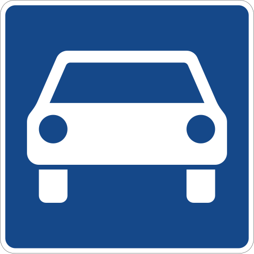 الإشارة 331.1: طريق للسيارات (Kraftfahrstraße)